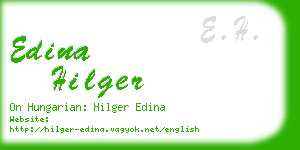 edina hilger business card